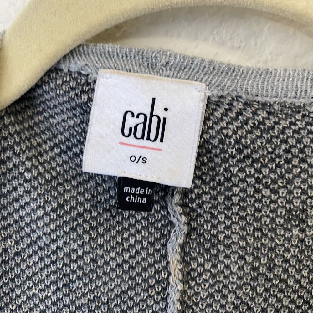 CAbi Poncho Wrap Womens One Size Gigi Leopard Animal Print Gray - Picture 4 of 5